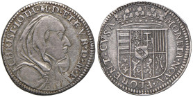 FIRENZE Cristina di Lorena (1630) Testone 1630 - MIR 318 (indicato R/3) AG (g 9,19) RRR Bell'esemplare

Status: qSPL/SPL