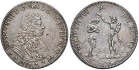 FIRENZE Cosimo III (1670-1723) Piastra 1679 - MIR 326/6 AG (g 31,19) Fondi lievemente ripassati

Status: SPL
