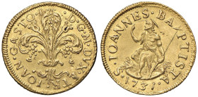 FIRENZE Gian Gastone (1723-1737) Zecchino 1731 - MIR 345/8 AU (g 3,52) RRR Colpetto al D/. Graffio al R

Status: SPL