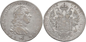 FIRENZE Pietro Leopoldo (1765-1790) Francescone 1790 col titolo di imperatore del Sacro Romano Impero ecc. - MIR 400 (g 27,13) RR

Status: qBB/BB