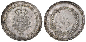 FIRENZE Carlo Lodovico di Borbone e Maria Luisa (1803-1807) Lira 1806 - MIR 428 AG (g 3,97)

Status: qFDC