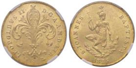 FIRENZE Leopoldo II (1824-1859) Ruspone 1825 - MIR 444/2 AU RR In slab NGC UNC DETAILS CLEANED cod. 6641297-009

Status: UNC Det