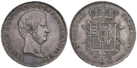 FIRENZE Leopoldo II (1824-1859) Francescone 1858 - MIR 449/4 AG (g 27,40) Colpo al bordo

Status: SPL