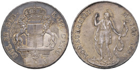 GENOVA Dogi biennali (1528-1797) 8 Lire 1796 - MIR 309/4 AG (g 33,05) RR Patina non omogenea

Status: SPL