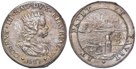 LIVORNO Cosimo III (1670-1723) Tollero 1687 - MIR 64/7 AG (g 27,05)

Status: SPL+