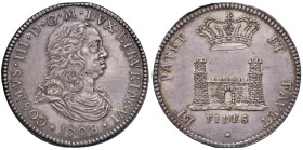 LIVORNO Cosimo III (1670-1723) Tollero 1708 - MIR 65/2 AG (g 27,05) Splendido esemplare con delicta patina omogenea

Status: qFDC
