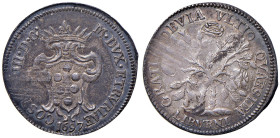 LIVORNO Cosimo III (1670-1723) Quarto di pezza della rosa 1697 - MIR 68 AG (g 6,50) RR Graffietti al D/. Depositi al R/

Status: BB-SPL