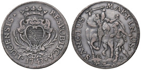 LUCCA Repubblica (1369-1799) Scudo 1743 - MIR 237/5 AG (g 26,60) Patina da antica collezione

Status: BB
