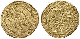 MANTOVA Ludovico III Gonzaga (1445-1478) Ducato - MIR 388 (indicato R/4) AU (g 3,49) RRRR Moneta rarissima e di grande fascino per l'originale imposta...