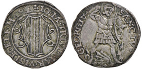 MESOCCO Gian Giacomo Trivulzio (1487-1518) Grosso da 6 soldi - MIR 982 AG (g 3,50) R Di buona qualità per il tipo.

Status: qSPL