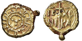 MESSINA Guglielmo II (1166-1189) Tarì - cfr. MIR 35 e 438 AU (g 2,27) Con cartellino De Falco con attribuzione a Guglielmo I

Status: BB+