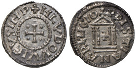 MILANO Ludovico II (855-875) Denaro - MIR 10 AG (g 1,68) RR Esemplare di ottima qualità.

Status: SPL-FDC