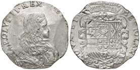 MILANO Carlo II (1676-1700) Filippo 1676 - MIR 378/1 AG (g 27,84) R Lievi mancanze marginali dovute alla fase di coniazione, ma esemplare di qualità e...