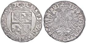 MIRANDOLA Alessandro I Pico (1602-1637) Contraffazione del fiorino tedesco - MIR 543 (indicato come testone e riportato R/3) MI (g 3,54) RRRR Conserva...