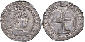 NAPOLI Ferdinando I d'Aragona (1458-1494) Coronato - MIR 68/16 AG (g 4,25)

Status: SPL