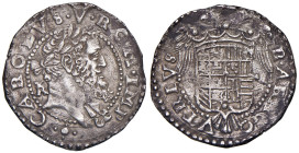 NAPOLI Carlo V (1516-1554) Tarì sigla IBR - Magliocca 46/4 AG (g 5,70) R Corrosioni rimosse, lucidata

Status: BB
