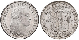 NAPOLI Ferdinando IV (1759-1816) Mezza piastra 1798 - Magliocca (edizione 2025) 272a; Nomisma 488 AG (g 13,81) Si tratta della rarissima variante col ...