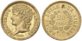 NAPOLI Gioacchino Murat (1806-1815) 20 Lire 1813 - Magliocca (edizione 2025) 415 AU (g 6,45) R Mancanza di metallo al R/

Status: BB-SPL