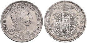 NAPOLI Ferdinando IV (1759-1816) Piastra 1815 Busto stretto - Magliocca (edizione 2025) 426 AG (g 27,42) RRR Rarissima variante con busto stretto

S...
