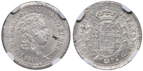 NAPOLI Ferdinando I di Borbone (1816-1825) Carlino 1818 - Magliocca (edizione 2025) 449c AG RRR In slab NGC MS 63 cod. 3865327-004

Status: MS 63