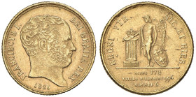 NAPOLI Francesco I (1825-1830) 6 Ducati 1826 - Magliocca (edizione 2025) 465 AU (g 7,57) RR Colpetti al bordo. Segentti al D/

Status: qSPL