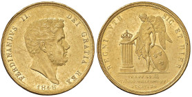 NAPOLI Ferdinando II di Borbone (1830-1859) 30 Ducati 1848 - Magliocca (edizione 2025) 486 AU (g 37,74) RR Colpetti al bordo di cui uno leggermente ri...