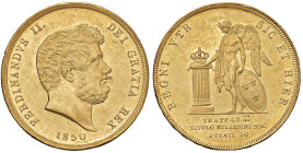 NAPOLI Ferdinando II di Borbone (1830-1859) 30 Ducati 1850 - Magliocca (edizione 2025) 489 AU (g 37,78) R Segnetti da contatto

Status: SPL+
