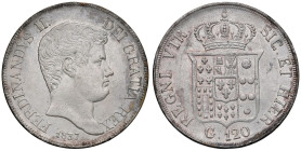 NAPOLI Ferdinando II (1830-1859) Piastra 1837 - Magliocca (edizione 2025) 543; Nomisma 937 AG (g 27,42) RR

Status: SPL+/qFDC