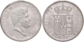 NAPOLI Ferdinando II (1830-1859) Piastra 1850 - Magliocca (edizione 2025) 558 AG Sigillata qFDC da Christian Andriani

Status: qFDC