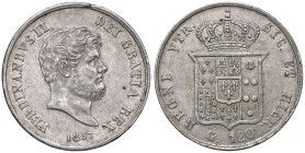 NAPOLI Ferdinando II (1830-1859) Piastra 1857 Aquile rovesciate - Magliocca (edizione 2025) 567a (indicata R) AG R Colpetti al bordo

Status: BB+