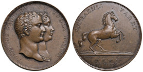 NAPOLI Giuseppe Napoleone (1806-1808) Medaglia 1808 per l’arrivo a Napoli della regina Giulia Maria - Opus: Le Pajot - D’Auria 77 AE (g 53,44) RRRR Ex...