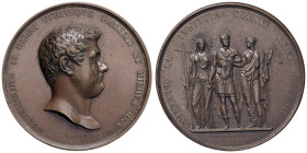 NAPOLI Ferdinando II (1830-1859) Medaglia 1830 Assunzione al trono del re - Opus: Catenacci e Laudicina - D’Auria 164 AE (g 130) Ex Nomisma 48, lotto ...