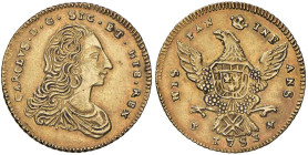 PALERMO Carlo di Borbone (1734-1759) Doppia oncia 1753 - Serio 203 AU (g 8,83)

Status: SPL
