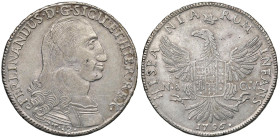 PALERMO Ferdinando III (1759-1816) 12 Tarì 1796 - Serio 208 AG (g 27,15) Minimi graffietti

Status: qSPL
