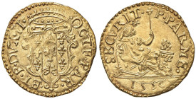 PARMA Ottavio Farnese (1547-1586) Scudo d'oro 1556 - MIR 924/3 AU (g 3,33) Conservazione eccezionale, un vero gioiello numismatico. Tra l'altro questo...