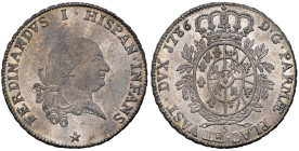 PARMA Ferdinando di Borbone (1765-1802) Ducato 1786 - MIR 1069/1 AG (g 25,62) R Esemplare di conservazione eccezionale per questa tipologia con una gr...