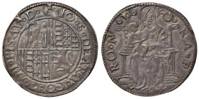 PESARO Giovanni Sforza (1480-1500) Grosso - Cav. 85 AG (g 2,01) Bellissimo esemplare con una intensa patina di vecchia raccolta che ne esalta i riliev...