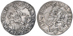 ROVEREDO Gian Francesco Trivulzio (1526-1549) Cavallotto - MIR 1008 AG (g 5,27) RR Consuete debolezze, ma esemplare di qualità molto buona per la tipo...