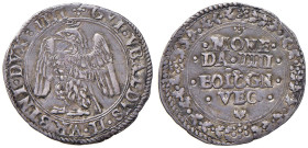URBINO Guidobaldo II della Rovere (1538-1574) Da 4 bolognini vecchi - CNI 43; Cav. 117 AG (g 2,07) RRR Ribattuto, bella patina

Status: BB