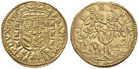 URBINO Francesco Maria II (1574-1624) Scudo d'oro - Cavicchi 166 AU (g 3,25) RRRR Moneta di grande rarità con pochissimi esemplari noti in conservazio...