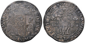 VENEZIA Francesco Erizzo (1631-1646) Ducato con Santa Giustina sigla MA M - Pa. 14 AG (g 27,80) Bella patina

Status: BB