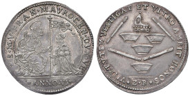 VENEZIA Francesco Morosini (1688-1694) Osella 1693 A. VI - Pa. 176 AG (g. 9,56) R Esemplare di superba qualità, con ottimi rilievi e fondi lucenti. Pr...