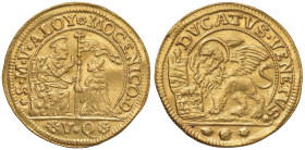 VENEZIA Alvise III Mocenigo (1722-1732) Ducato in oro da 10 zecchini - cfr. Pa. 11; Montenegro 2432 (indicato R/5) AU (g 34,72) RRR Vincenzo Quercini,...
