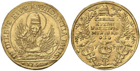 VENEZIA Carlo Ruzzini (1732-1735) Osella 1732 A. I in oro da 4 zecchini - Pa. 395 AU (g 13,54) RRR Possibile provenienza da montatura comunque non det...