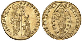VENEZIA Pietro Grimani (1741-1752) Zecchino - Pa. 9 AU (g 3,49) Minimi graffietti nel campo del R/

Status: qFDC