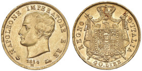 Napoleone (1804-1814) Milano - 40 Lire 1814 M - Gig. 82 AU (g 12,90) Lievi hairlines al D/

Status: SPL/SPL+