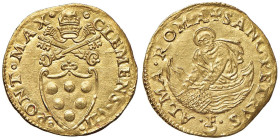 Clemente VII (1523-1534) Fiorino di camera - Munt. 16 AU (g 3,49) R Schiacciatura marginale

Status: SPL+