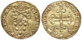 Clemente VII (1523-1534) Bologna - Scudo d'oro - Munt. 104 AU (g 3,37) R Esemplare di inusuale qualità per la tipologia, ben centrato e dagli ottimi r...