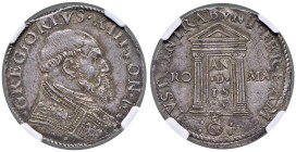 Gregorio XIII (1572-1585) Testone 1575 - Munt. 30 AG R In slab NGC AU 58 cod. 2789369-045

Status: AU 58