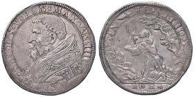 Sisto V (1585-1590) Scudo 1588 A. IIII - Munt. 7 AG (g 31,65) RR Bella patina riposata

Status: BB